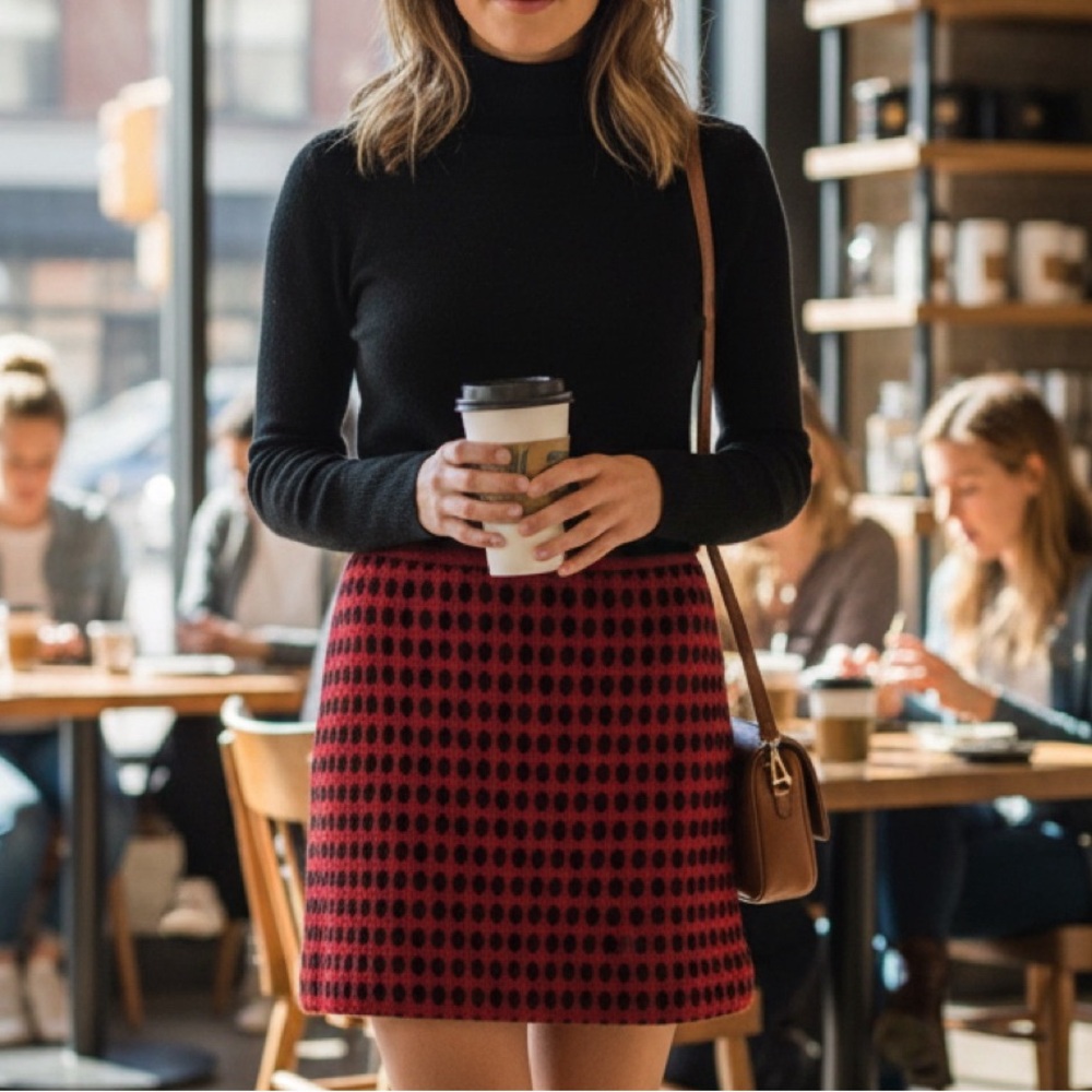 MILLY | Red and Black Polka Dot Skirt | Valentines 💌